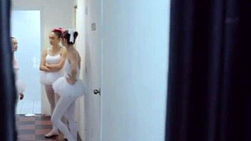 ballerinas slobberin on instructors thick cock in group blowbang