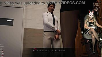 prison guard hijab milf teases without panties office