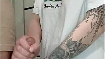 Stepmom's Friend Jerks Dick At Wild Party!