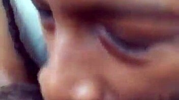 Come on, get close up while i suck this ebony milf's wet squirting pussy next