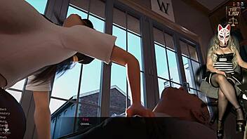 prison guard hijab milf teases without panties office