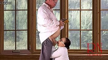 regina noir suck boss dick cum face office window blowjob
