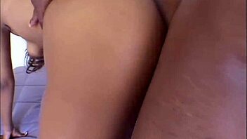 Pleasure Bunny rocks black-on-black threesome with huge cocks