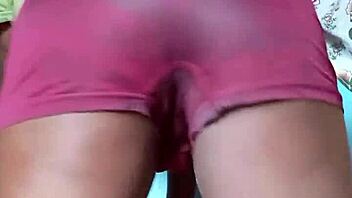 Sexyjayla254 oils huge black ass before milking massive cock close up