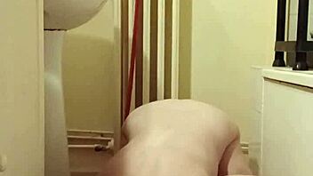 bdsm milf slave eats from bowl while pov toy humiliation and dirty talk