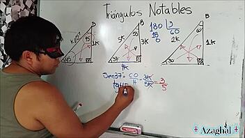 estudiante nerd asiática aprende trigonometría sexual erótica