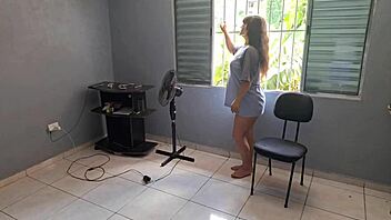 Neighbor Catches Me Flashing Then Fingers Wet Pussy Show!