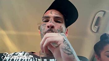 skinny emo teens get naked for beach threesome public sex