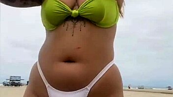 cheese vendor stares endlessly at my bare beach pussy