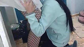 student and nurse share secret office intimacy