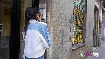 Mature Adela Myers arrives at Fakings with hidden actress surprise