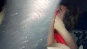 Latina in thong gets missionary sex from amateur couple before costume party