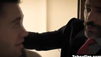 chubby mature dives into rough threesome deepthroat