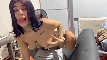 Leidy fucks technician for free PC repair!