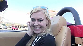 Hot blonde rims ass then takes deep pounding