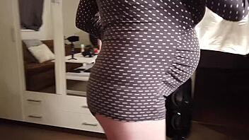 shione cooper in ninth month bounces huge pregnant tits while sucking