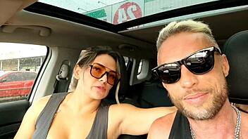 just a quick roadside interview then i fuck her ass creampie