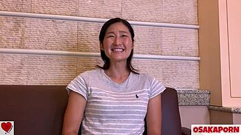 sexy muscular japanese aki moans through ripped clothes orgasm