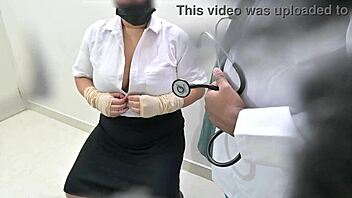 doctor bangs patient silly in clinic
