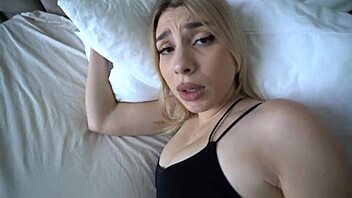 cute teen cheats on boyfriend with friend in tight leggings creampie