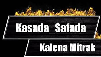 kalena mitrak sucks hubby's cock in lingerie with tan lines showing