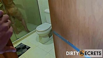 Curvy latina gives deep blowjob caught by mr garrison