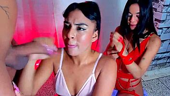 big cock pounds two submissive latina friends rough