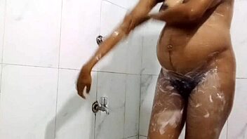 Indian pregnant wife craves romantic bath sex with big natural tits 💦🛁