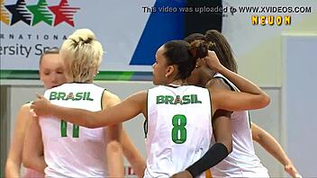 Brazilian women's volleyball voyeur hotties
