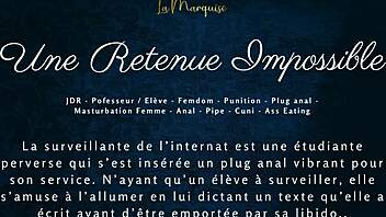 impossible detention french femdom anal with audio 🔥😈