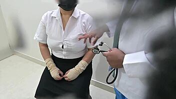 doctor bangs patient silly in clinic