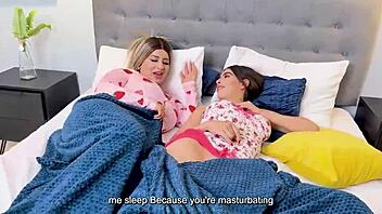 Stepsis big tits caught fingering begs hard pussy fuck