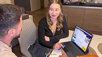 Blonde English Teacher Fucks Student Hard After Class