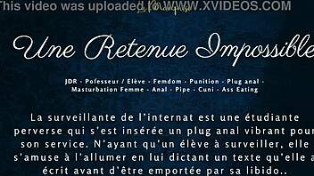 impossible detention french femdom anal with audio 🔥😈