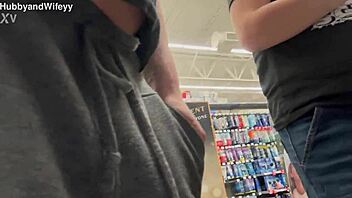 i love playing public with hubby risky outdoor fun