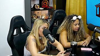 bruna lambertini and isa moura tease tight asses on camera