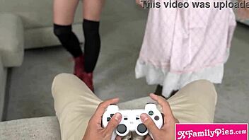 cosplay stepsis bff teach big cock stepbro lesson