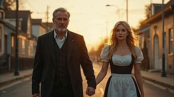 Old Man's Passionate Blonde Maid Crush