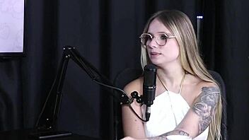 naty varga loves her hottest gangbang menage sheer red lingerie