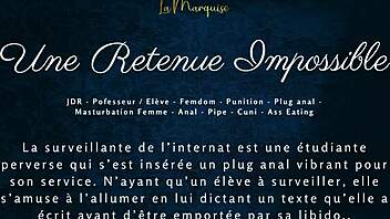 impossible detention french femdom anal with audio 🔥😈