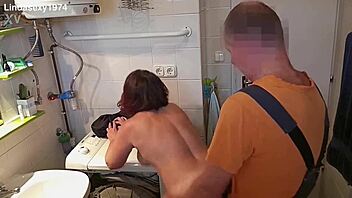 Sexy Hungarian wife, wanna feel that repairman's cock stretching you wide?