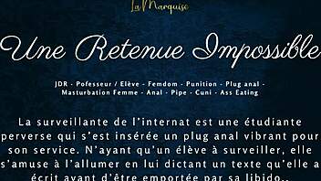 impossible detention french femdom anal with audio 🔥😈