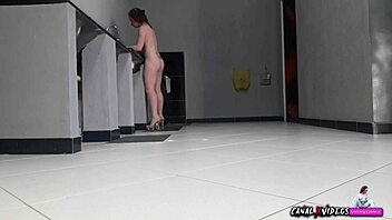 naked daily cooking routine interrupted