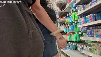 i love playing public with hubby risky outdoor fun