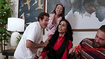 Big cock ravages tiny teen backseat!