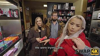 i met fibi euro in sex shop fucked threesome with veronica leal