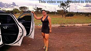 just a quick roadside interview then i fuck her ass creampie