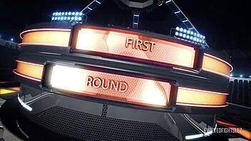 Daisy Ducati wrestles Miss Demeanor fingering pussy licking