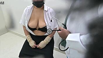 doctor bangs patient silly in clinic