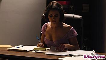 jenna sativa nicole aria desk tribbing pussy lick rimjob